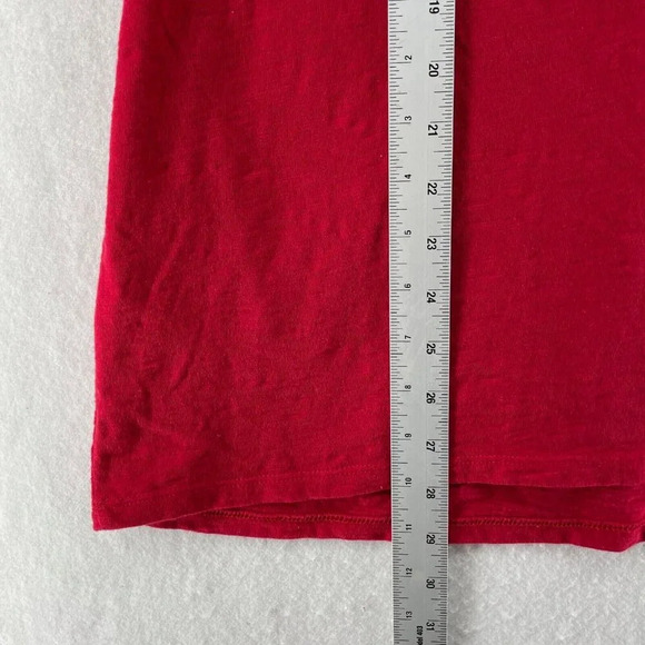 Talbots Blouse Womens Sz 2X Red Short Sleeve Paisley Studded V Neck Pullover Top - Picture 4 of 9